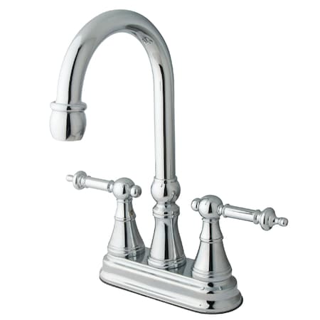 Kingston Brass Bar Faucet, Polished Chrome KS2491TL